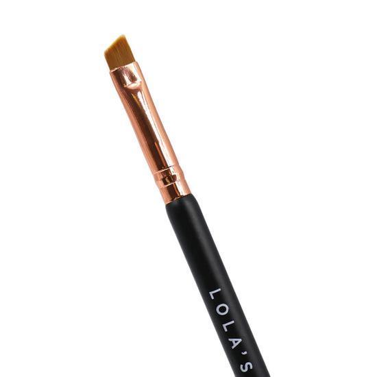 Lola's Lashes Dual Ended Angled Brow & Lash Brush Black/Rose Gold
