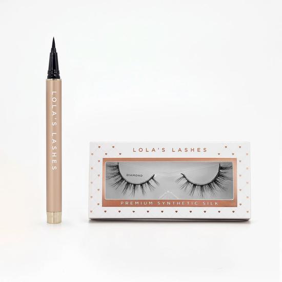 Lola's Lashes Flick & Stick Kit Diamond With Black Liner