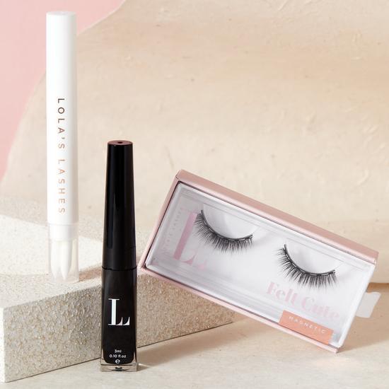 Lola's Lashes Hybrid Magnetic Lash Kit Felt Cute