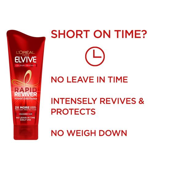 L'Oreal Elvive Colour Protect Rapid Reviver Coloured Hair Power Conditioner 180ml