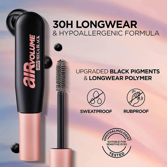 L'Oreal Paris Air Volume 30h Mega Black Mascara Black