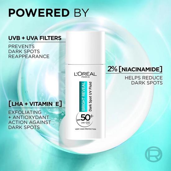L'Oreal Paris Bright Reveal 50 Plus Dark Spot UV Fluid 50ml