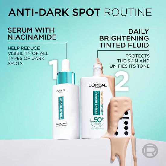 L'Oreal Paris Bright Reveal Daily Fluid Tinted Glow SPF 50 50ml