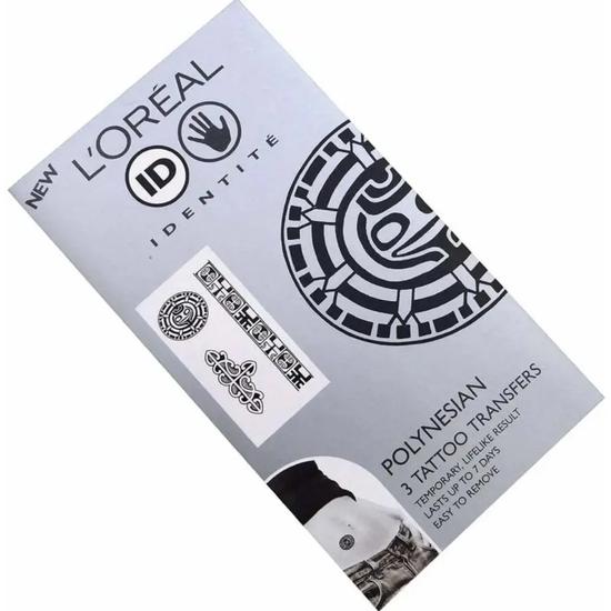 L'Oreal Paris Identite Tattoo Body Art Transfers Polynesian