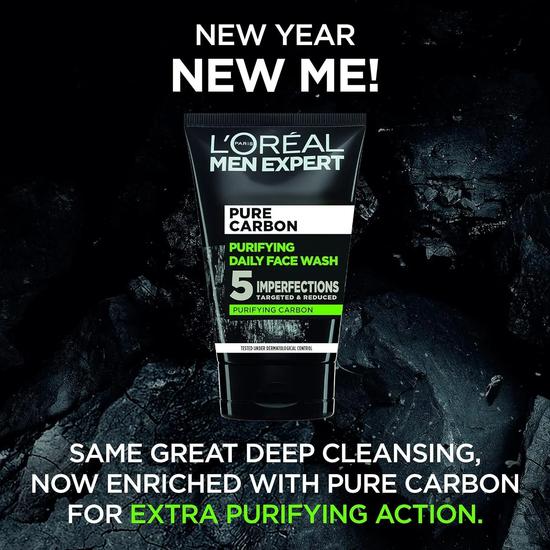 L'Oréal Paris Men Expert Pure Carbon Purifying Daily Face Wash 100ml
