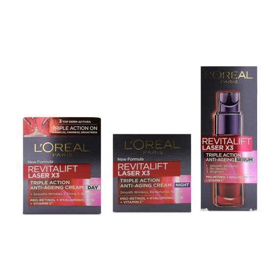 L'Oreal Paris Revitalift Day Night Cream 50ml Serum 30ml Set
