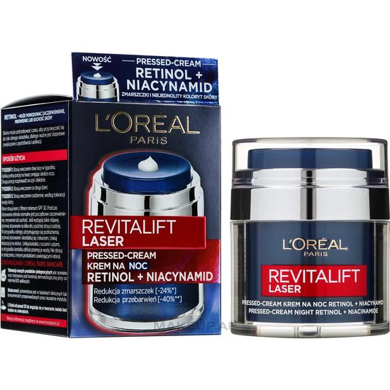 L'Oreal Paris Revitalift Laser Retinol Niacinamide Pressed Night Cream 50ml