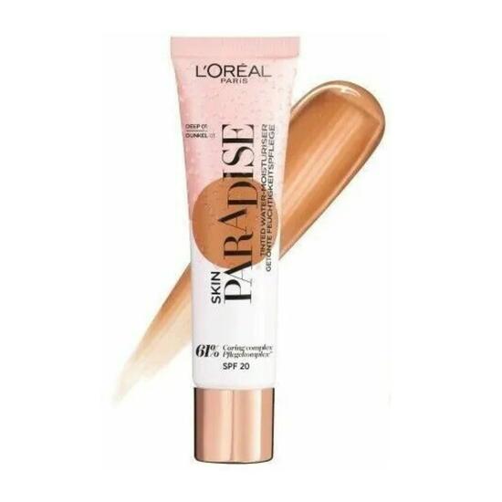 L'Oreal Paris Skin Paradise Tinted Water Moisturiser SPF 20 01 Deep