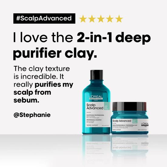 L'Oréal Professionnel Serie Expert Scalp Advanced Anti-Oiliness 2-in-1 Deep Purifier Clay Hair Mask 250ml