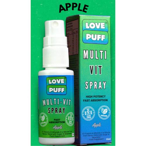 LovePuff Adults Apple Multi-Vitamin Spray