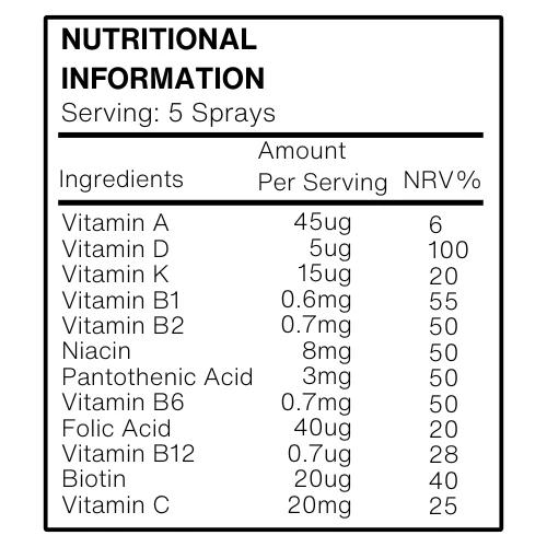 LovePuff Adults Orange Multi-Vitamin Spray