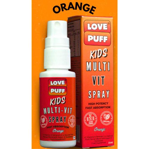 LovePuff Kids Orange Multi-Vitamin Spray