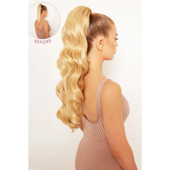 LullaBellz Curly Glam 22" Drawstring Ponytail BLACKS | JET BLACK