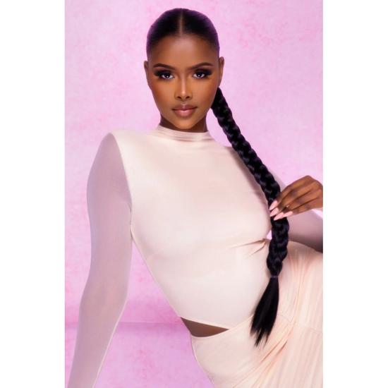 LullaBellz Extra Af 34\" Braid Silver Grey