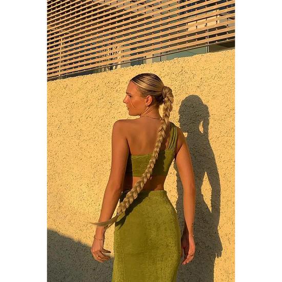 LullaBellz Extra Af 34\" Braid Silver Grey