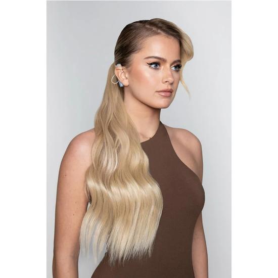 LullaBellz Midi Grande Brushed Out Wave 22'' Wraparound Pony BLONDES | BLEACH BLONDE