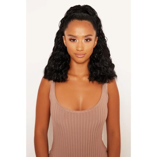 LullaBellz Mini Grande 18" 90s Crimp Wraparound Pony BLONDES | CALIFORNIA BLONDE