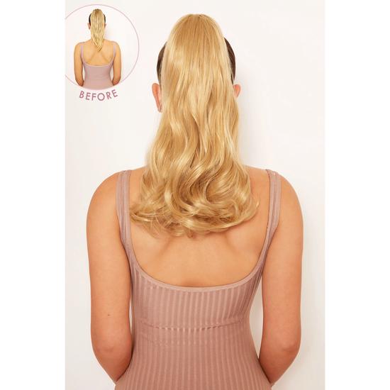 LullaBellz Mini Grande 18" 90s Curl Wraparound Pony Pure Blonde