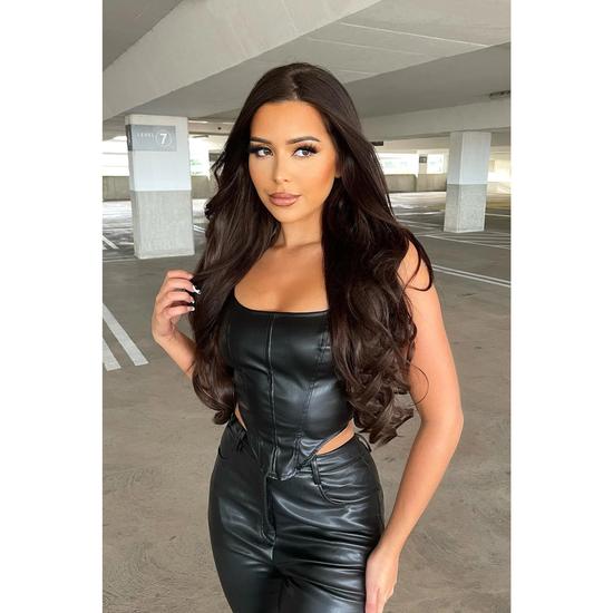 LullaBellz Super Thick 22" Curly Clip In Extensions 5 Piece