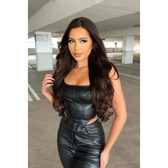 LullaBellz Super Thick 22" Curly Clip In Extensions 5 Piece