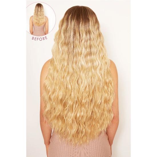 LullaBellz Super Thick 26" 5 Piece Waist Length Wave Clip In Hair Extensions Chestnut Browns