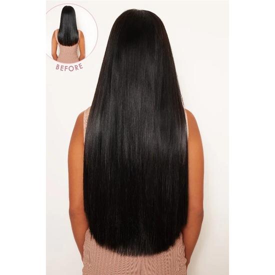 LullaBellz Super Thick 26\" Statement Straight Clip In Hair Extensions 5 Piece