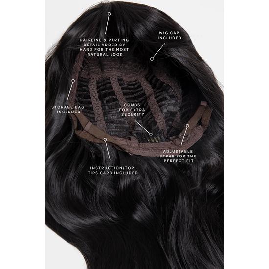 LullaBellz The Cleo Jet Black Straight Fringe Front Wig