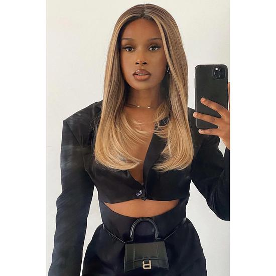 LullaBellz The Mya Balayage Bronde Midi Curve Lace Front Wig