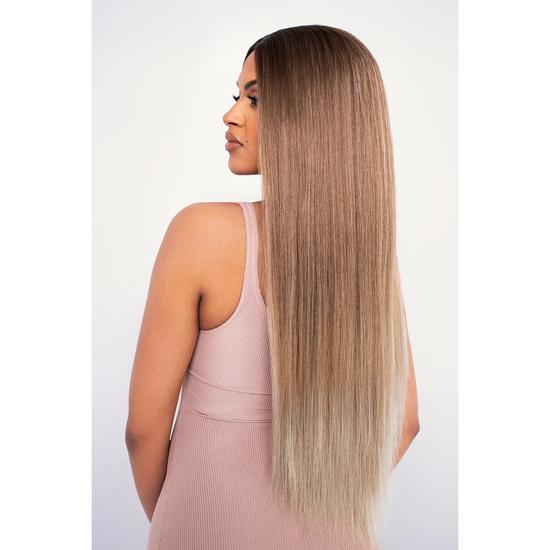 LullaBellz The Pia Poker Straight Face Framed Balayage Blonde Lace Front Wig