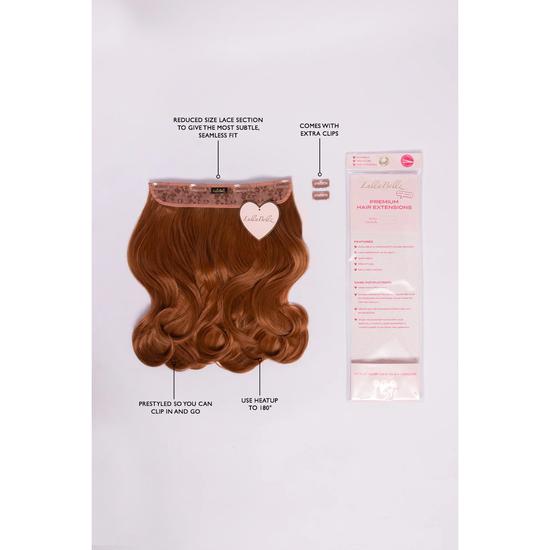 LullaBellz Thick 14" 1 Piece Blow Dry Wavy Clip-in Hair Extensions Blondette