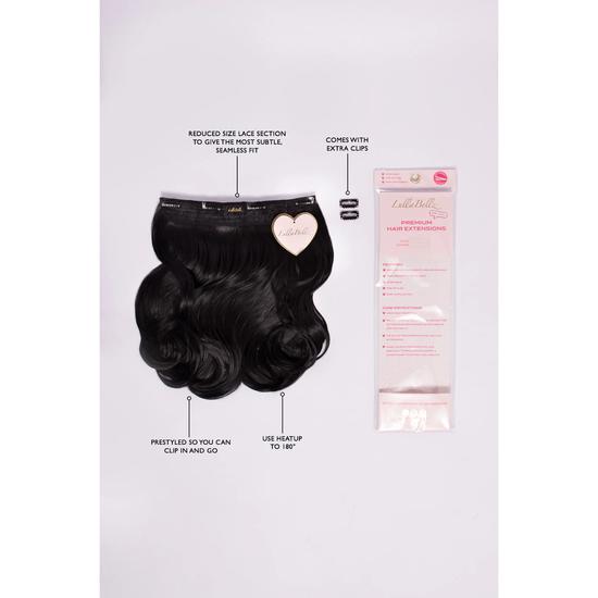 LullaBellz Thick 14" 1 Piece Blow Dry Wavy Clip-in Hair Extensions Blondette