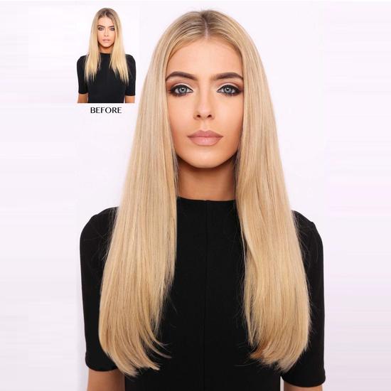 Lullabellz Thick 18 Inch - 1 Piece Straight Clip In Hair Extensions Blondette