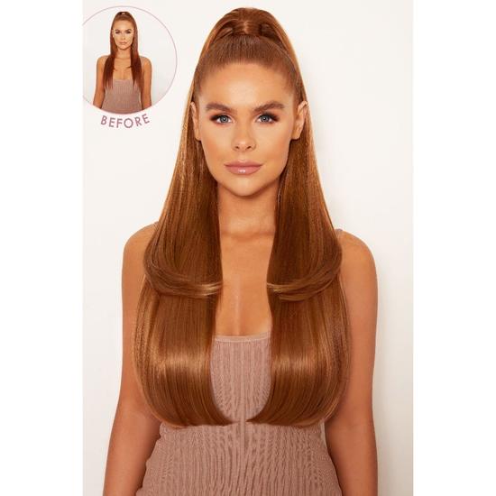 LullaBellz Ultimate Half Up Half Down 22'' Straight Extension & Pony Set BLONDES | SILVER GREY