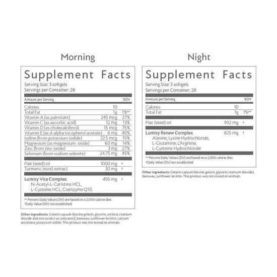 Lumity Morning & Night Female Supplement 112 Morning Softgels + 112 Night Softgels (28 Days)