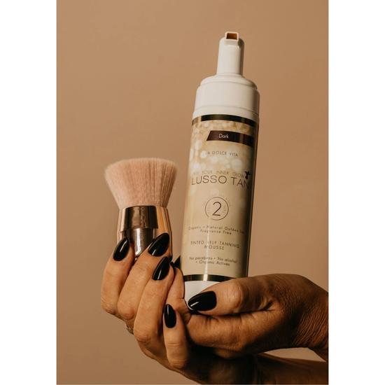 Lusso Tan Tinted Self Tanning Mousse Dark