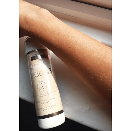 Lusso Tan Tinted Self Tanning Mousse Dark