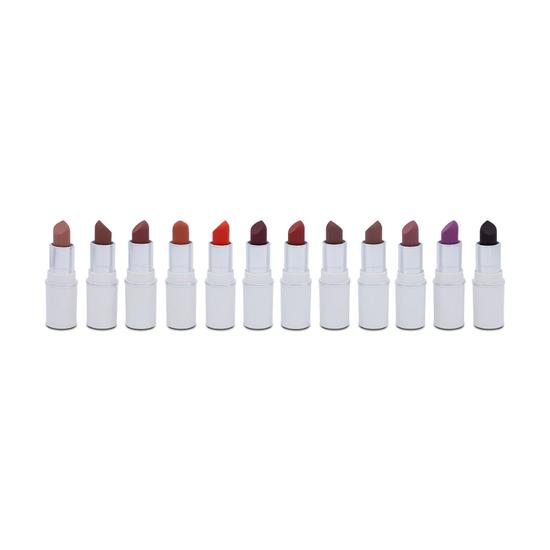 MAC Lips By The Dozen Lipstick Set x 12 Mini Powder Kiss Nude Pink