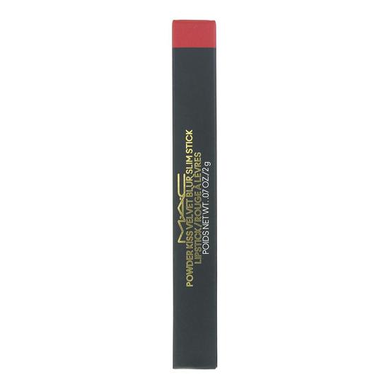 MAC Powder Kiss Velvet Blur Slim Stick Lipstick 875 Devoted To Danger 2g
