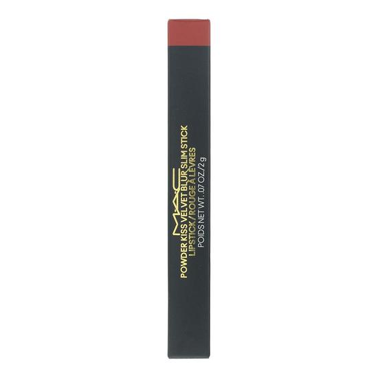 MAC Powder Kiss Velvet Blur Slim Stick Lipstick 877 Devoted To Chili 2g