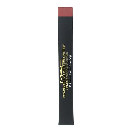 MAC Powder Kiss Velvet Blur Slim Stick Lipstick 899 Brickthrough 2g