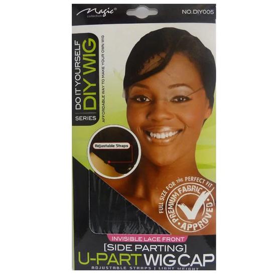 Magic Collection DIY Lace Front Side Parting U Part Wig Cap DIY005 Black