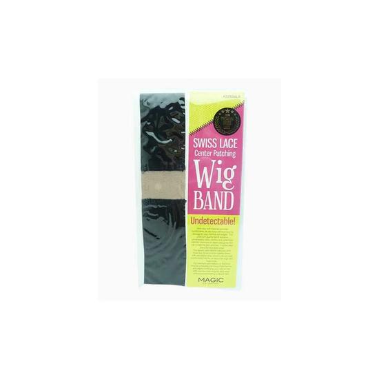 Magic Collection Swiss Lace Centre Patching Wig Band 2292BLA Black