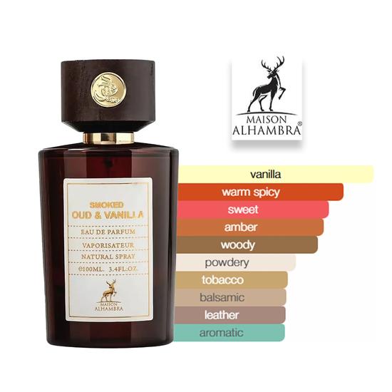 Maison Alhambra Smoked Oud & Vanilla Eau De Parfum 100ml
