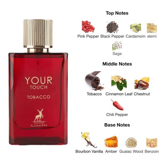 Maison Alhambra Your Touch Tobacco Eau De Parfum By Maison Alhambra 100ml