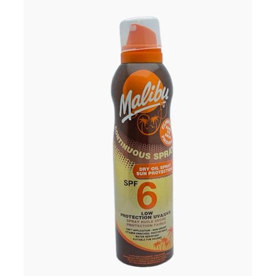 Malibu Continuous Spray Dry Oil Spray Sun Protection SPF 6 175ml
