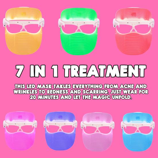 Mallows Beauty LED Mask 7 Colour Settings
