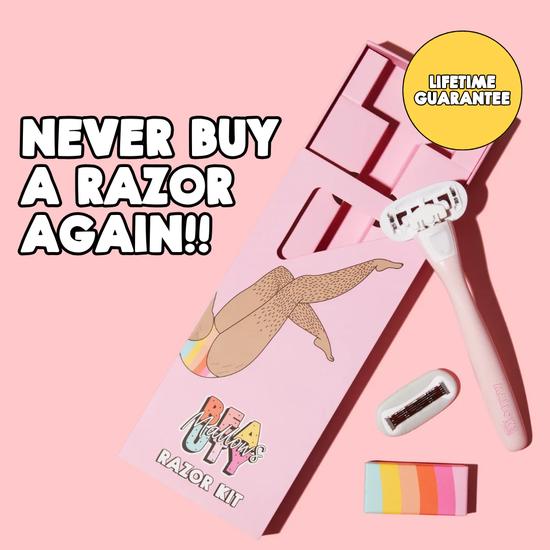 Mallows Beauty Razor & Shave Starter Kit Unicorn Shave Butter