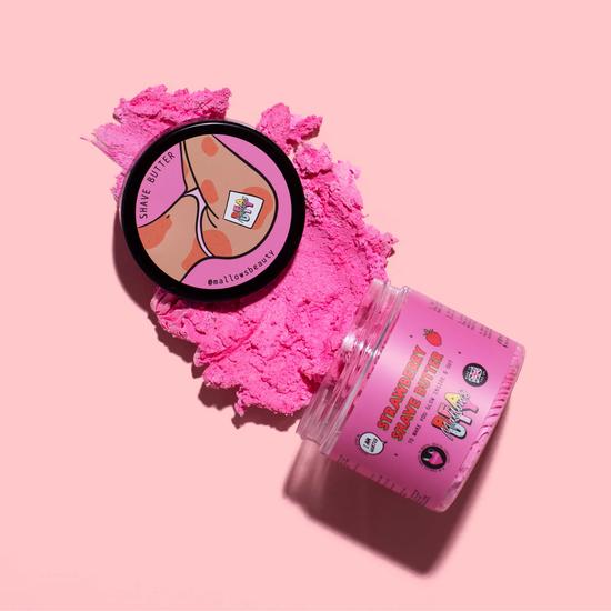 Mallows Beauty Razor Starter Kit With FREE SHAVE BUTTER Strawberry Shave Butter