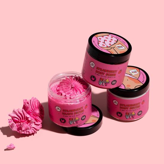 Mallows Beauty Strawberry Body Scrub