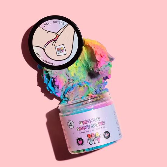 Mallows Beauty Unicorn Scrub & Shave Duo